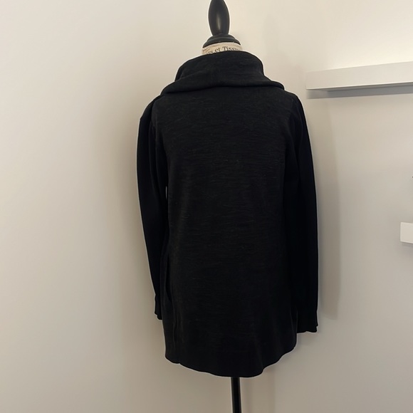 All Saints Charcoal grey cardigan with zipper detail - Picture 2 of 3